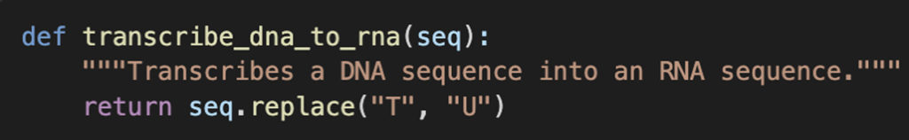 Step 3: Transcription (DNA to RNA)